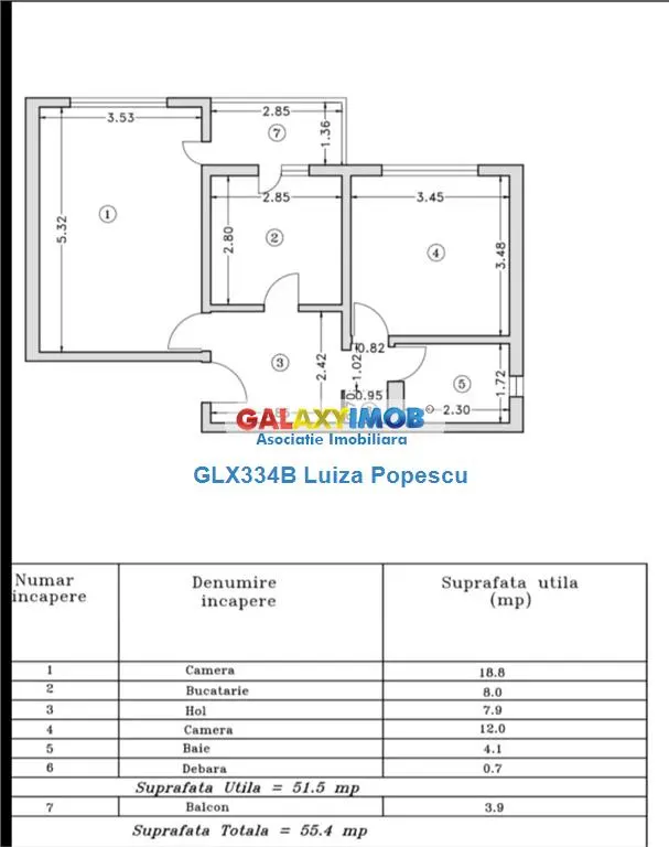 OFERTA! Apartamentul 2 camere Sebastian Dunavat et 2/4, totul nou - foto 12