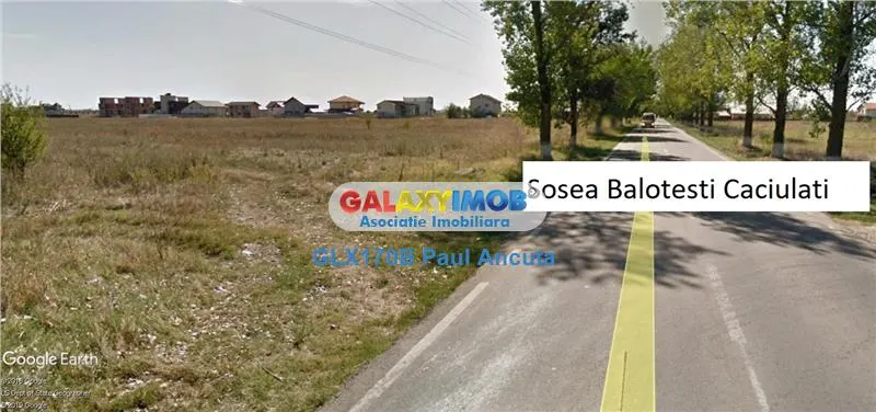 Vanzare teren 10700 mp sosea Balotesti Moara Vlasiei - foto 1