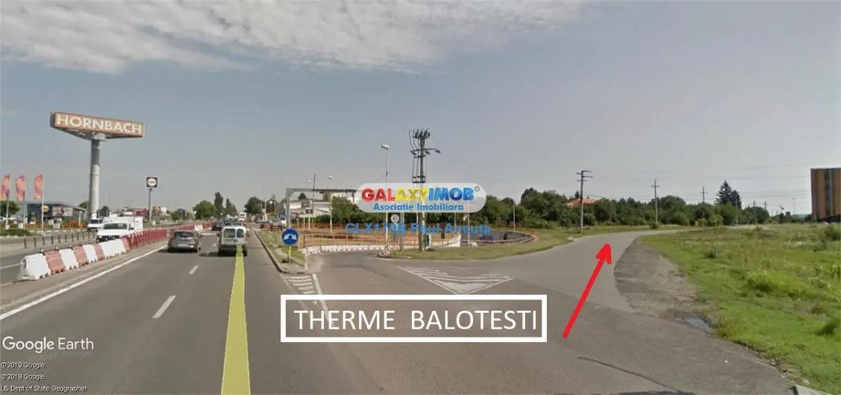 Teren intravilan 16500 mp Balotesti  apropiere Therme si A0 - foto 1