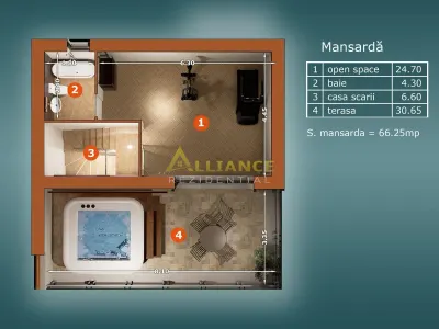 [ULTIMA UNITATE] Vila P+1+M cu 5 camere - 4 bai - foto 13