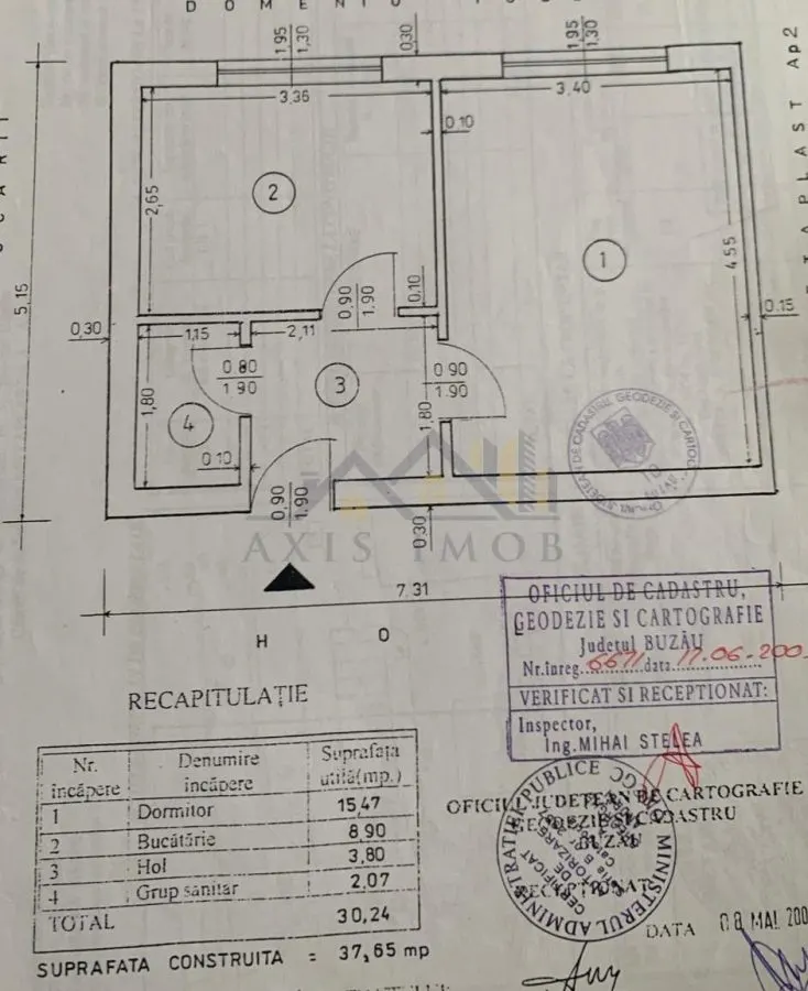 Exclusivitate !!! Garsoniera spatioasa confort 1 decomandata bloc Metaplast - foto 10