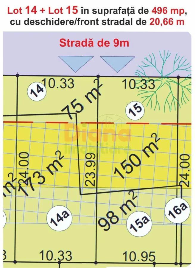 Vând teren intravilan pentru construcții case în Sibiu, str Viile Sibiului. - foto 1