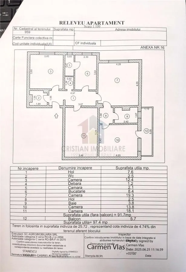 Spatios 4 camere decomandat, 97 mp, parter cu balcon, Buzaului, B.uri - foto 1