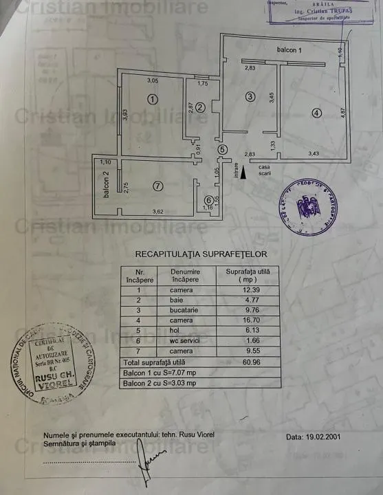 apartament 3 cam confort 1 decomandat etaj 3 , Obor-Dinamo - foto 1