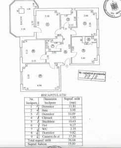 Ultracentral Calarasi Spatios 4 camere Confort 1 decomandat 91 mp, - foto 20