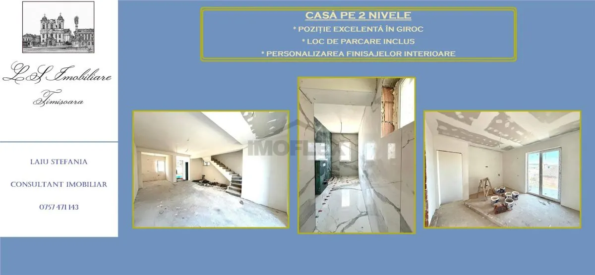 Casa individuala pe doua nivele in Giroc, ultracentral. Comision 0% - foto 1