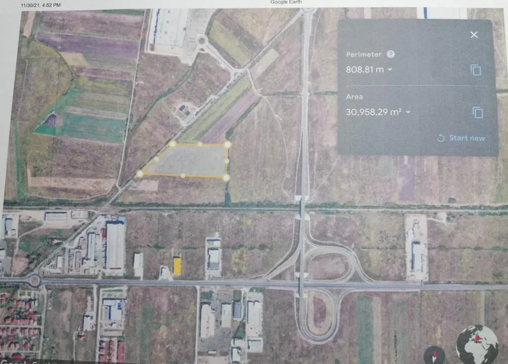 Teren cu  PUZ  Lidl  Ghiroda Aeroport regim inaltime P+3E . - foto 3