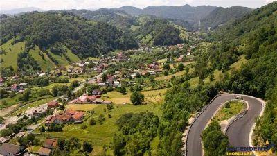 FILM!View superb catre munti,teren pretabil constructie Hotel,4.400 mp, Moieciu de Jos, Bran - Brasov