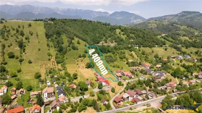 FILM!View superb catre munti,teren pretabil constructie Hotel,4.400 mp, Moieciu de Jos, Bran - foto 3