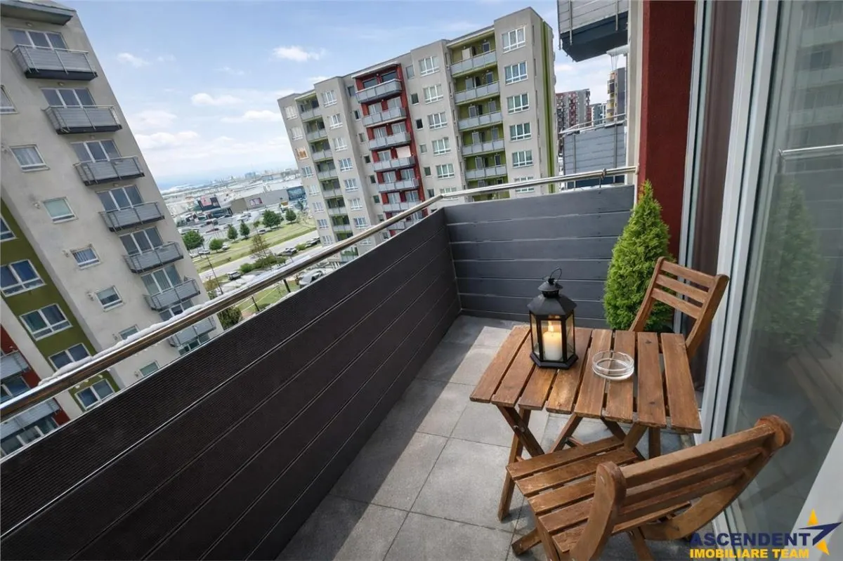 Eleganta garsoniera, decomandata, mobilata, terasa, boxa, parcare, Avantgarden, Brasov - foto 3