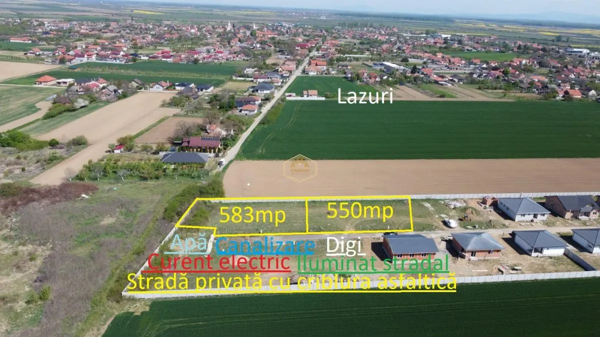 Teren intravilan 550 mp in Lazuri - foto 1
