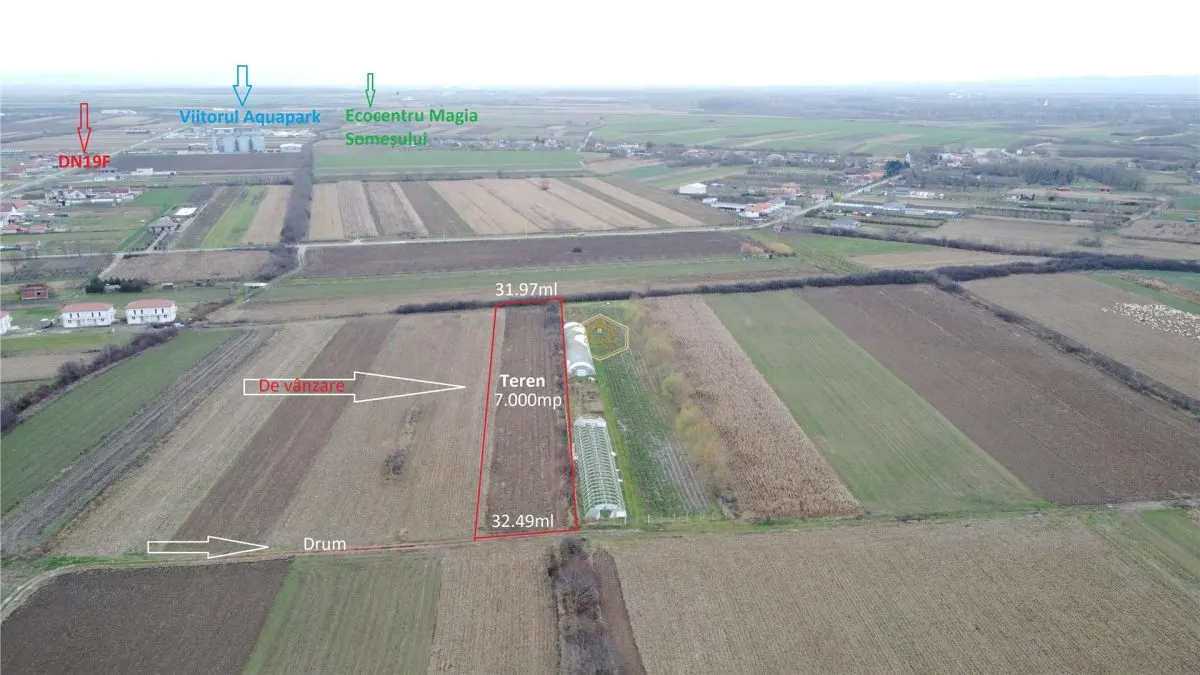 Teren Extravilan - 7.000 mp in centrul comunei Odoreu - foto 3