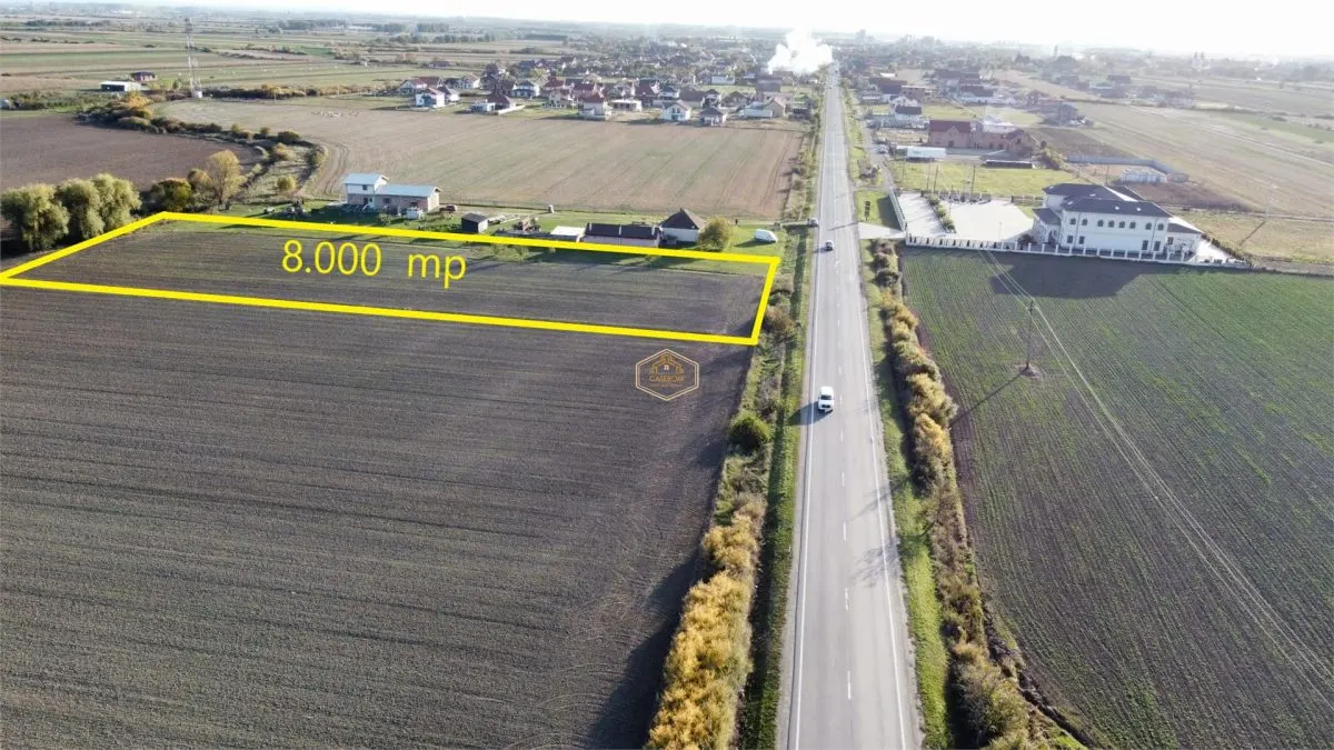 Teren intravilan - 8.000 mp in Botiz | Acces din Drum European - foto 2