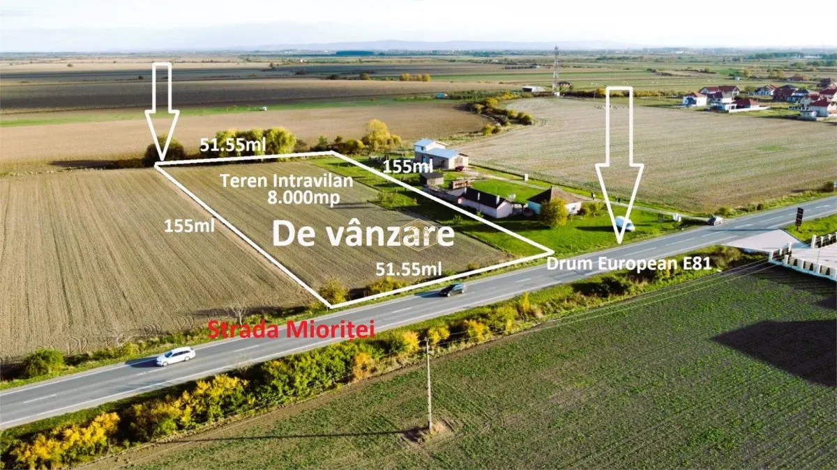 Teren intravilan - 8.000 mp in Botiz | Acces din Drum European - foto 11