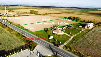 Teren intravilan - 8.000 mp in Botiz | Acces din Drum European - foto 4