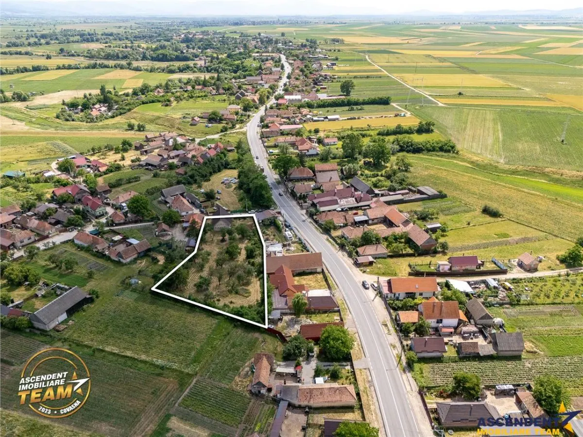 FILM! 2.700mp teren cu casa personalizabila, pomi fructiferi,langa Sfantu Gheorghe: Santionlunca - foto 1