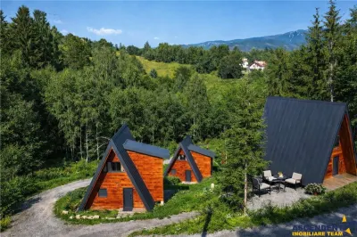 In incantare peisagistica,rafinata cabana, echipata,Moieciu,Bran,Brasov - foto 12