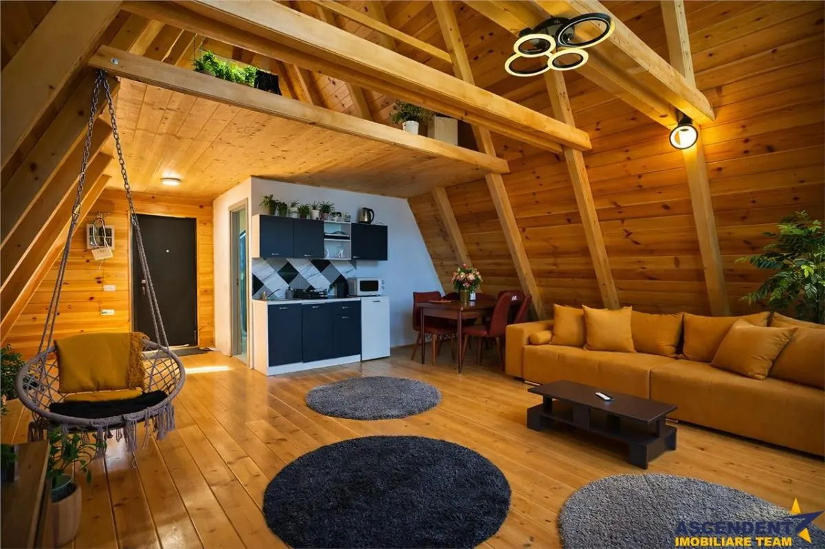 3 rezidente elegante, tip A frame, constructie 2025, Moieciu de Jos, Bran, Brasov - foto 9