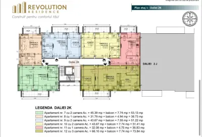 Apartament 2 camere finisat, in zona Marul de Aur, cartier rezidential - foto 4