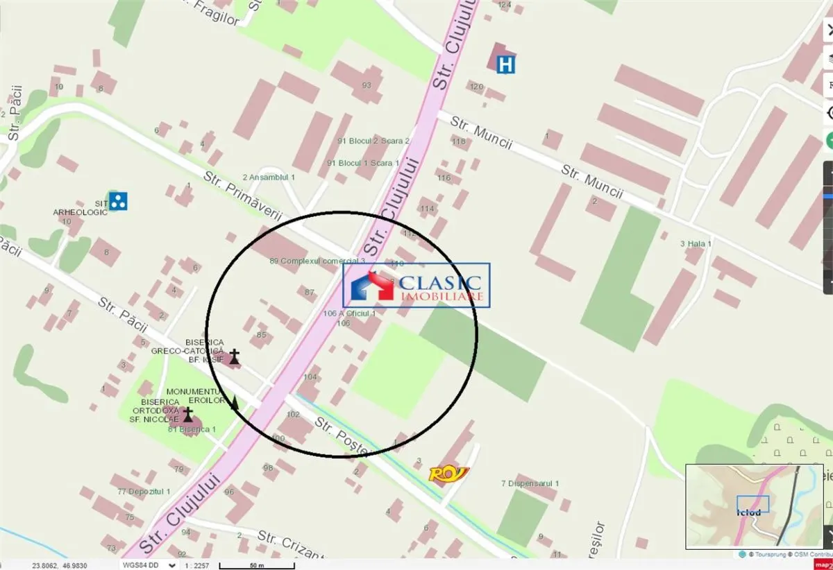 Vanzare teren cu suprafata 3181 mp in Iclod - foto 1