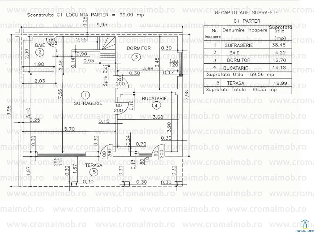 CromaImob Ploiesti: Inchiriere Vila 5 camere, zona Mica Roma - foto 19