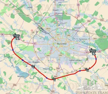Teren intravilan 50000 mp, Cernica autostrada Bucuresti-Constanta, investitie. - foto 7