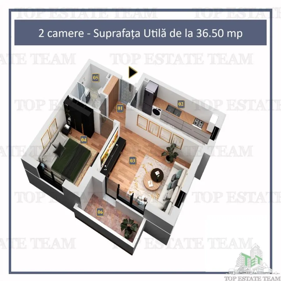 Promotie de PASTE! Apartament 2 camere cu finisaje premium si mobila de bucatarie inclusa, in Militari Residence - foto 2