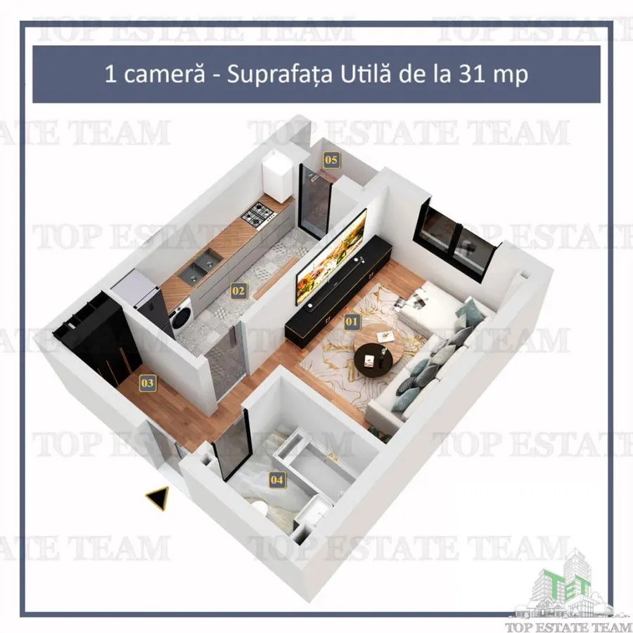 Promotie de PASTE! Studiou cu finisaje premium si mobila de bucatarie inclusa, in Militari Residence. - foto 2