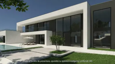Casa de lux moderna cu 12 camere si piscina - Design minimalist inspirat din Miami | 1167 mp utili pe teren de 4000 mp - foto 5