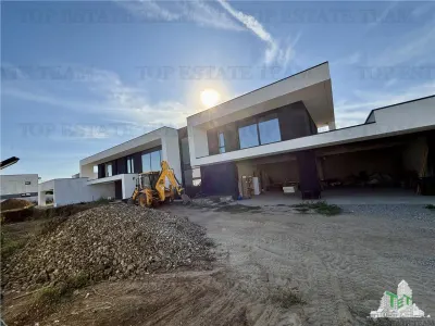 Casa de lux moderna cu 12 camere si piscina - Design minimalist inspirat din Miami | 1167 mp utili pe teren de 4000 mp - foto 8