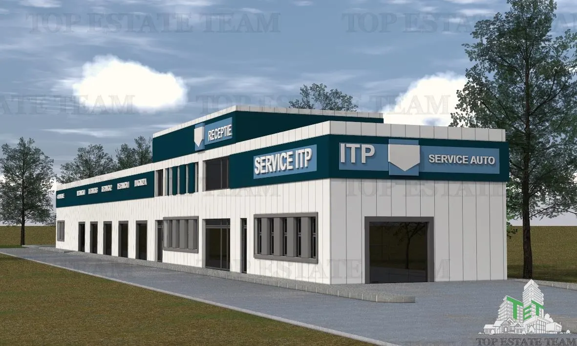 Hala industriala, pretabila, fabrica, productie, service auto, 2170mp teren, 596mp utili constructie, 50kw, Domnesti Ianga Linia de Centura - foto 1