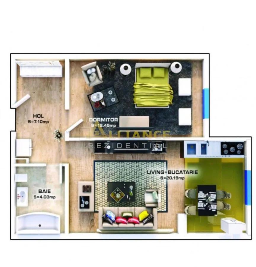 Apartament 2 camere | Tip studio | Parcare inclusa | Sector 3 - foto 11