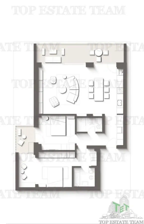 Premium 3-Bedroom Apartment with Terraces | Direct Sea and Forest Views, Olimp, Constanța - foto 2