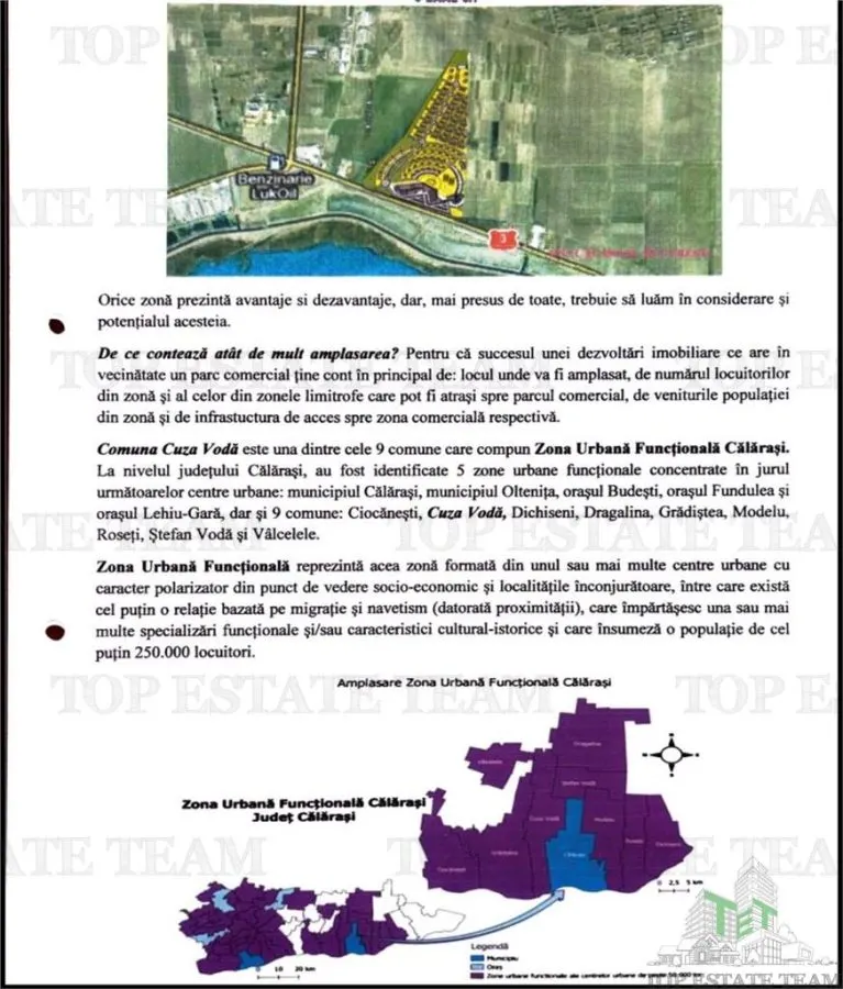 Rare Opportunity: 12.5 HA Serviced Land with Approved Development Plan, Calarasi-Ceaucu - foto 2