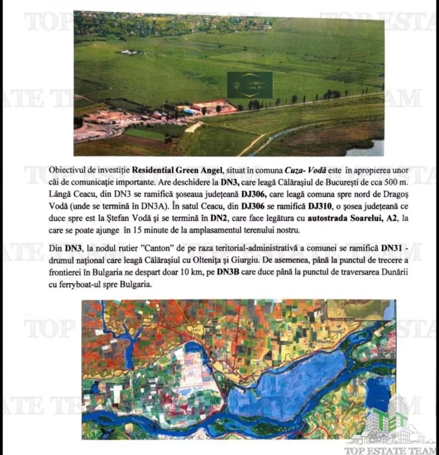 Rare Opportunity: 12.5 HA Serviced Land with Approved Development Plan, Calarasi-Ceaucu - foto 3