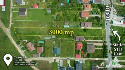 3,000 sqm Development Land with Full Utilities, 10 Minutes from Bucharest - Ciorogarla