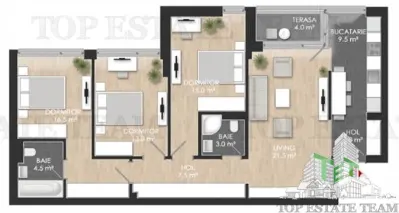 Four-Bedroom Apartment for Sale in North Zone - foto 9