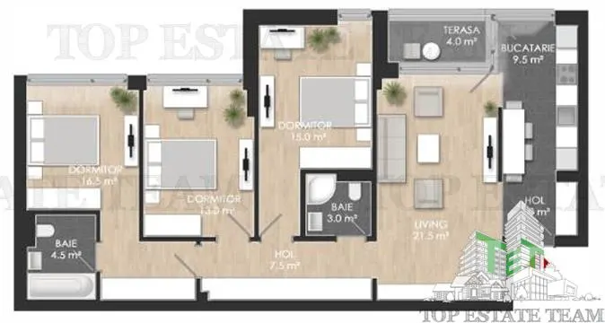 Four-Bedroom Apartment for Sale in North Zone - foto 9