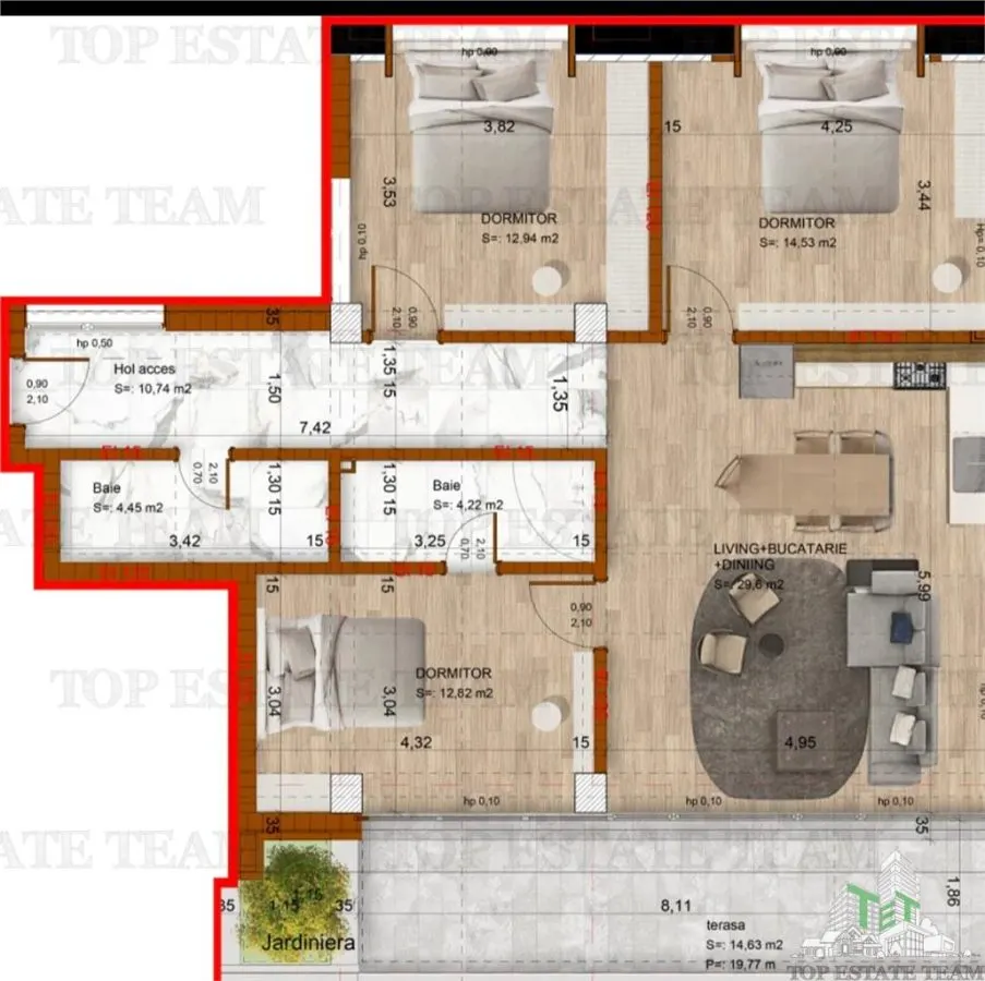 4-Bedroom Penthouse with Terrace, Boutique Building, Premium Finishes, Domenii - foto 7