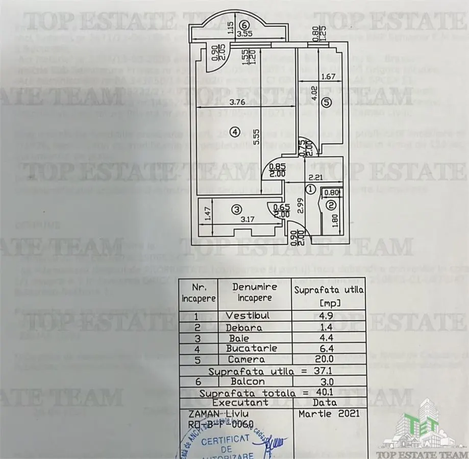 Studio for Sale, Domenii-Mihalache, 1983 Building, Lower Floor - foto 8
