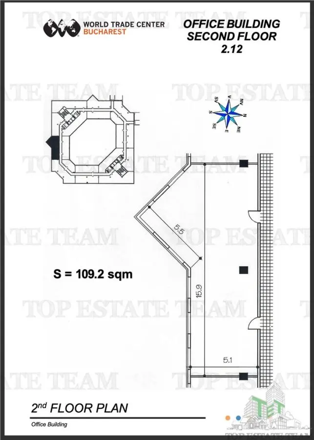 110 sqm Office Space, Piata Presei Libere – World Trade Center Bucuresti - foto 7