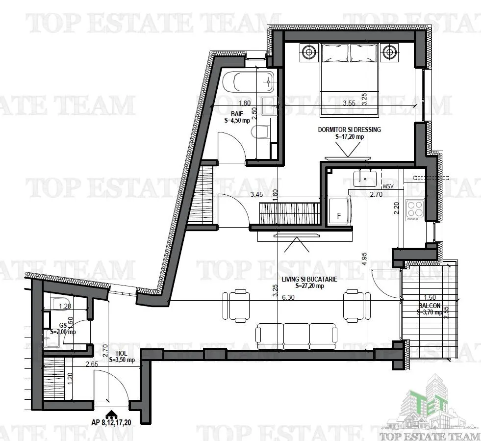 2-Bedroom Apartment in New Building, Mosilor District - foto 5