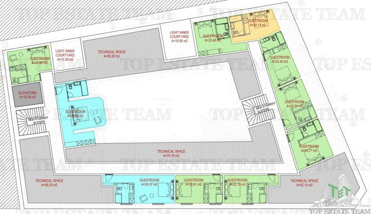 61-Room Hotel in Centrul Vechi with Approved Restoration Project - foto 8