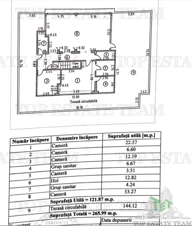 5-Bedroom Apartment, 265 sqm, Campus Area, Constanța - foto 3