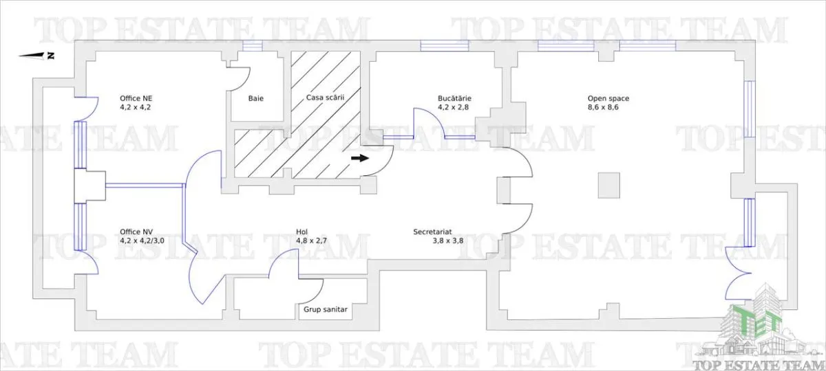 Office-Suitable Apartment in Casin Zone, Bucharest - foto 12
