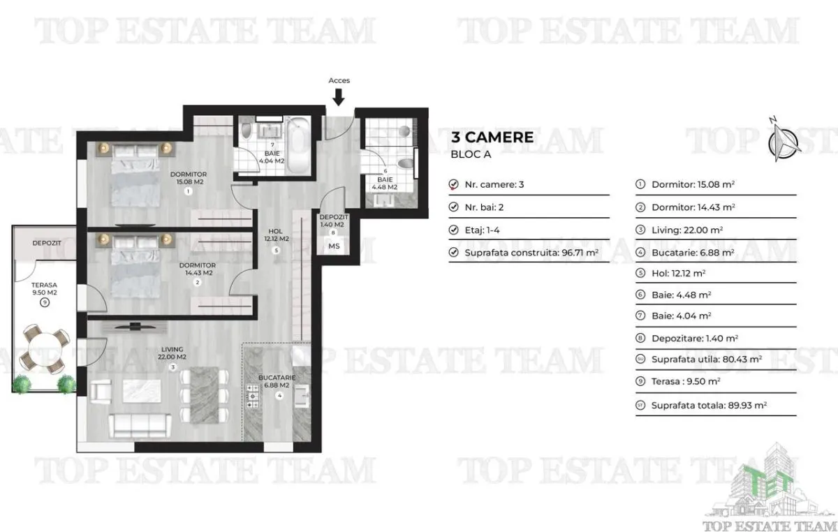 3-Bedroom Apartment for Sale in Doamna Ghica - foto 8