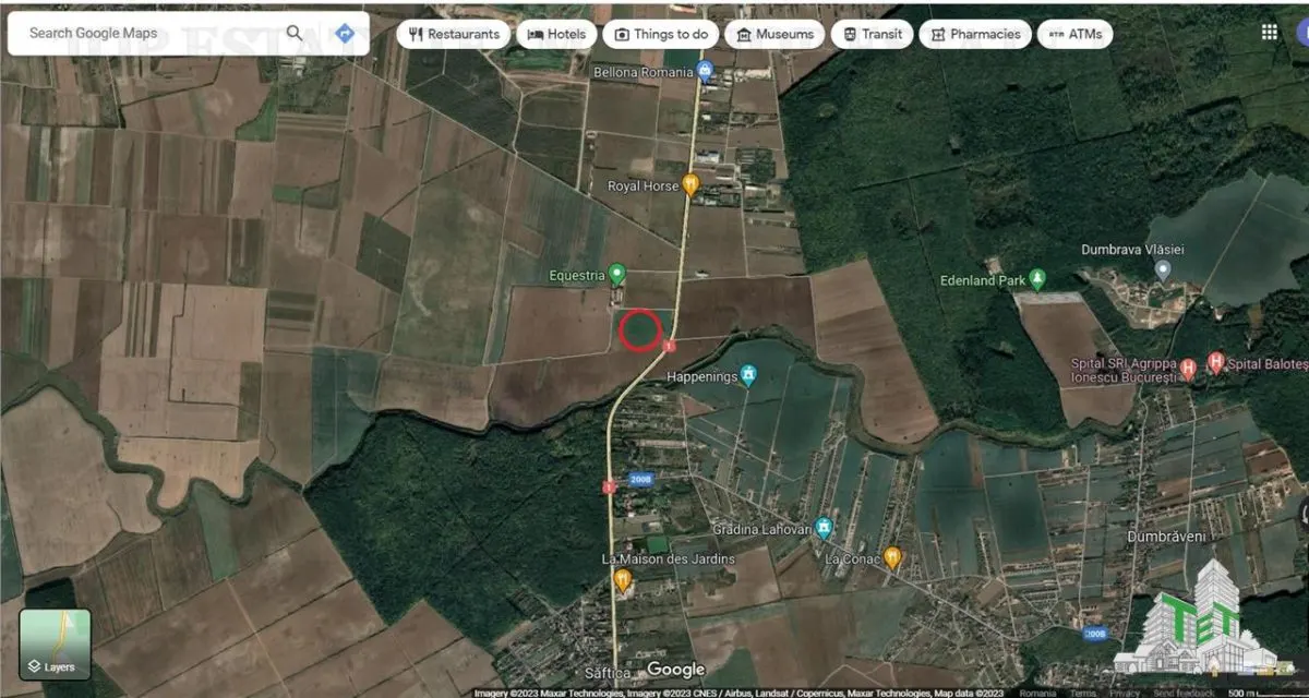 Land Sale, 10,000 sqm, Snagov, Adjacent to DN1, Bucharest-Ploieşti - foto 2
