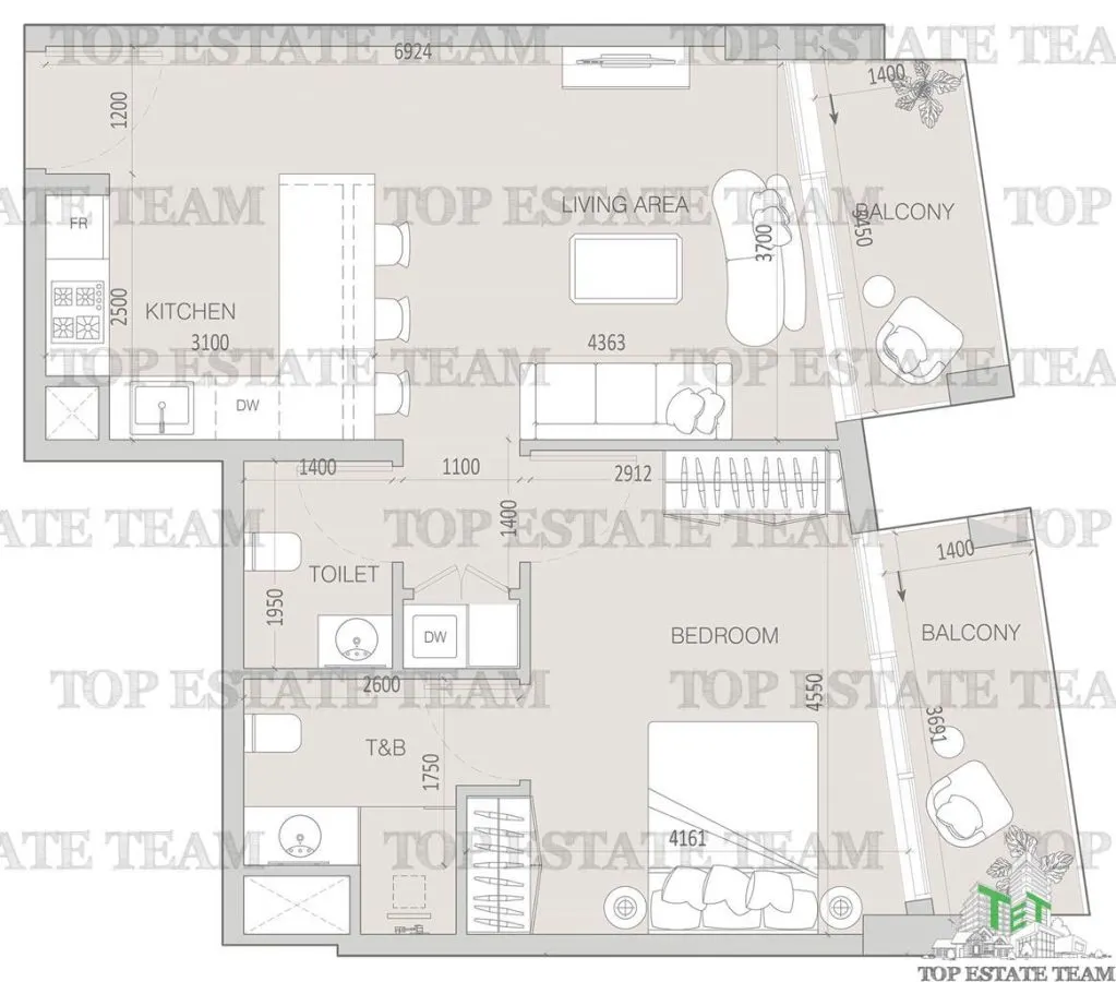 2-Bedroom Apartment in Jumeirah Village Triangle, Dubai - foto 9