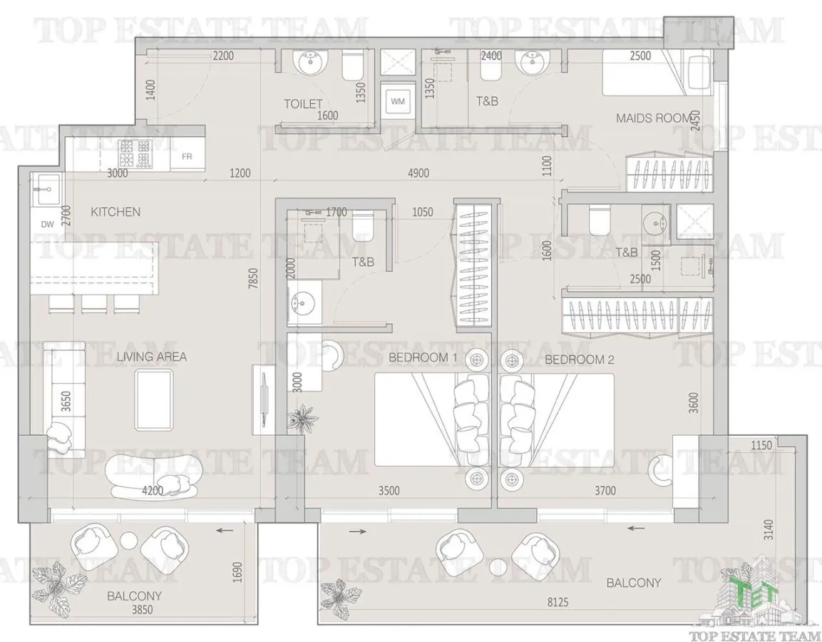 Three-Bedroom Apartment for Sale in Jumeirah Village Triangle, Dubai - foto 2
